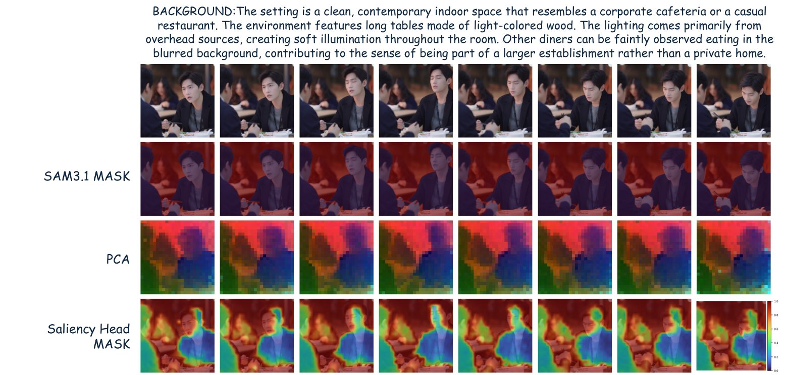 Stage 1 saliency: background query